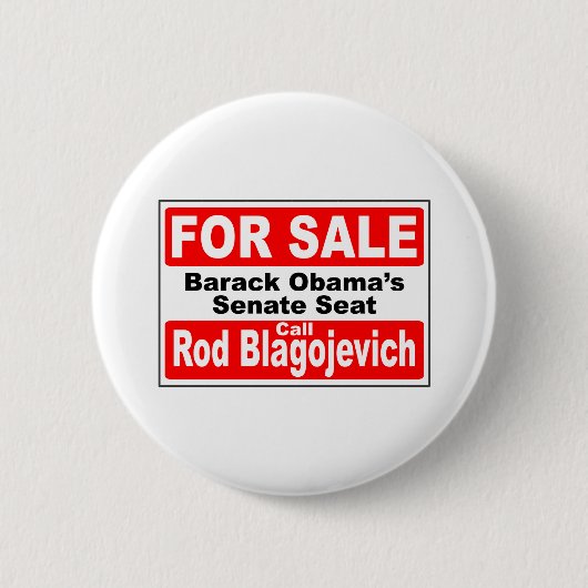 Obama's Senaatszetel te koop Ronde Button 5,7 Cm (Voorkant)