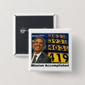 Obama's Skyrocketing gasprijzen Vierkante Button 5,1 Cm (Voorkant /achterkant)