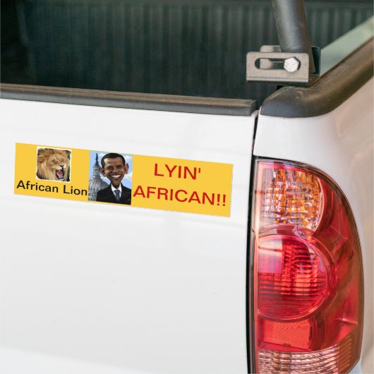 Obamaseleugens Bumpersticker (Op Truck)
