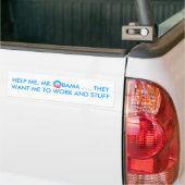 obamasymbol, HELP ME, MR.  OBAMA . . . ZE WILDEN.. Bumpersticker (Op Truck)
