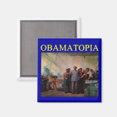 OBAMATOPIA anti obama ontwerp Magneet (Voorkant / Achterkant)