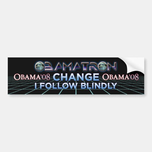 Obamatron Bumpersticker (Voorkant)