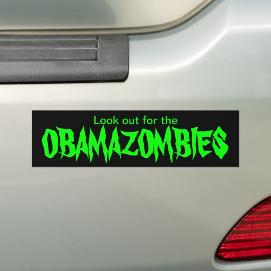 OBAMAZOMBIE BUMPERSTICKER (Op auto)