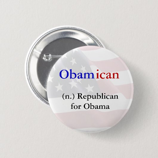 Obamicaanse Button (Voorkant /achterkant)