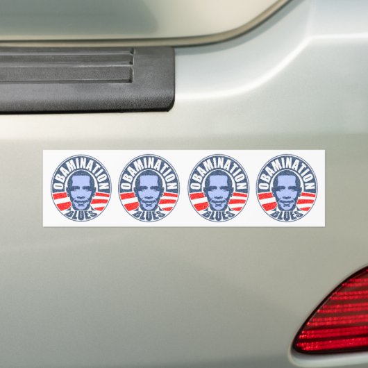 Obamination Blues Bumpersticker (Op auto)
