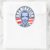 Obamination Blues Ronde Sticker (Tas)