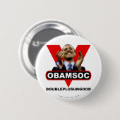 OBAMSOC RONDE BUTTON 5,7 CM (Voorkant /achterkant)