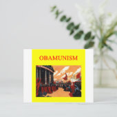 OBAMUNISM antibarack obama-ontwerp Briefkaart (Staand voorkant)