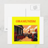 OBAMUNISM antibarack obama-ontwerp Briefkaart (Voorkant / Achterkant)