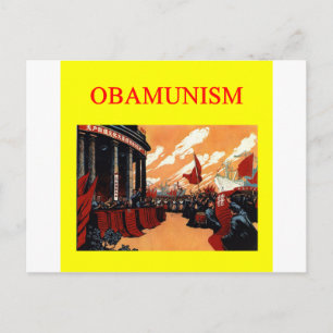 OBAMUNISM antibarack obama-ontwerp Briefkaart