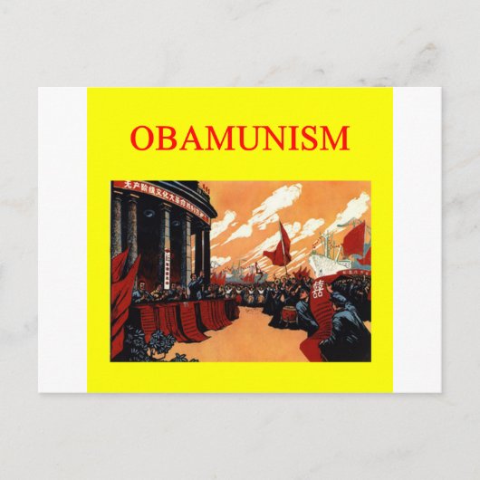 OBAMUNISM antibarack obama-ontwerp Briefkaart (Voorkant)