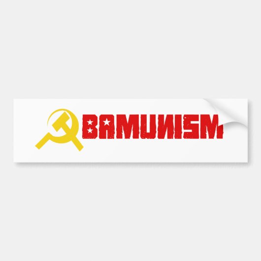 Obamunisme Bumpersticker (Voorkant)