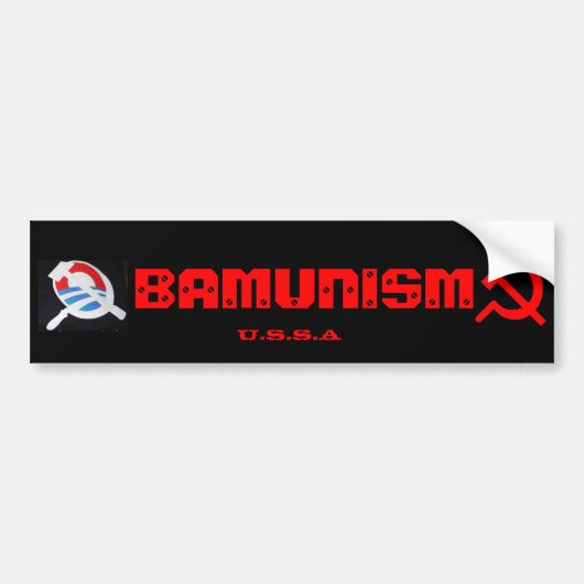 Obamunisme Bumpersticker (Voorkant)