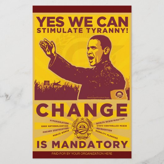 Obamunist Event Flyers (Voorkant)