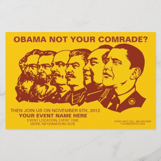 Obamunist Event Flyers (Achterkant)