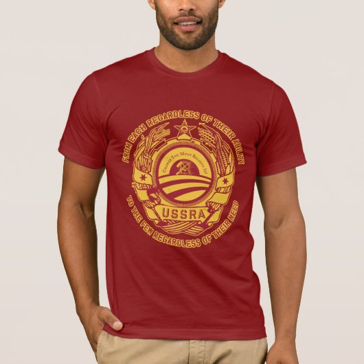 Obamunistische Shirten T-shirt (Voorkant)