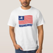 Obamunistische vlag t-shirt (Voorkant)
