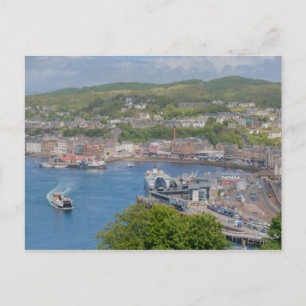 Oban Harbor Aerial uit Pulpit Hill Briefkaart