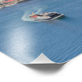 Oban Harbor Aerial uit Pulpit Hill Foto Afdruk (Hoek)