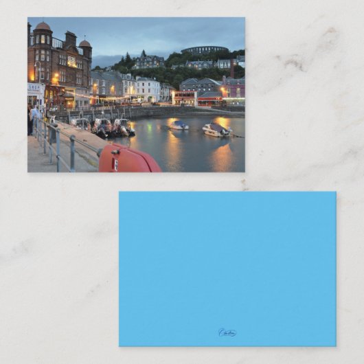 Oban Harbour Notitiekaartje (Voorkant / Achterkant)