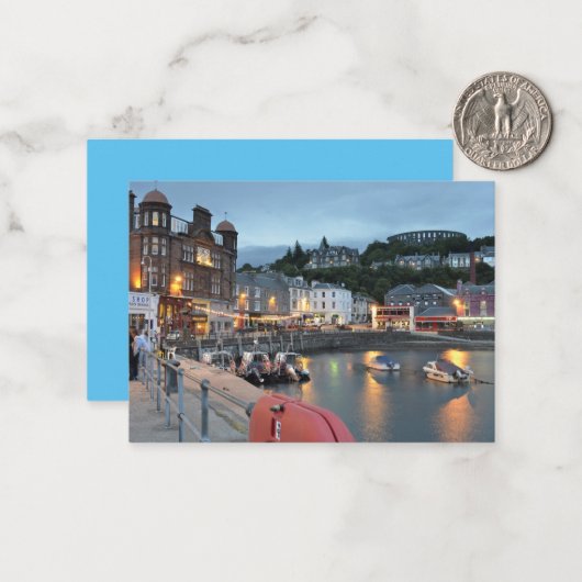 Oban Harbour Notitiekaartje (Voorkant / Achterkant in situ)
