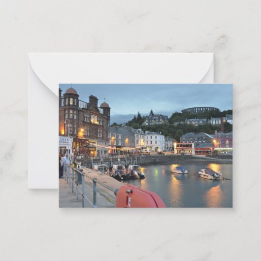 Oban Harbour Notitiekaartje (Voorkant)