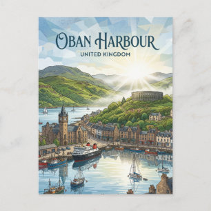 Oban, Schotland Verenigd Koninkrijk Briefkaart