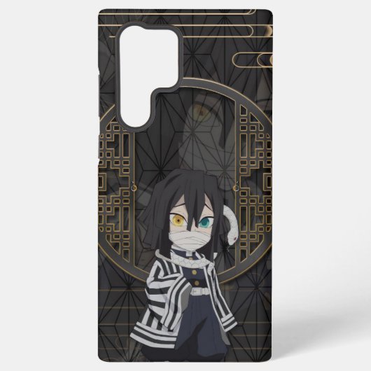 Obanai Iguro Chibi Gold Samsung Galaxy Hoesje (Achterkant)