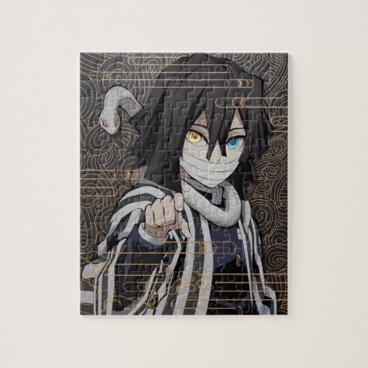 Obanai Iguro Gold Legpuzzel (Verticaal)