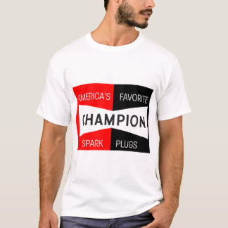 Obat motor mogok Champion Spark Plugs T-shirt