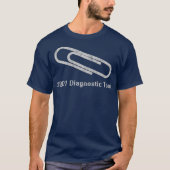 OBD1 Paperclip Diagnostic Tool T-shirt Check Engin (Voorkant)