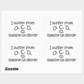 OBD-OBD-CAT-stoornis Rechthoekige Sticker (Vel)