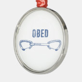 Obed Klimmen Quickdraw Metalen Ornament (Links)