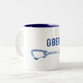 Obed Klimmen Quickdraw Tweekleurige Koffiemok (Voorkant links)
