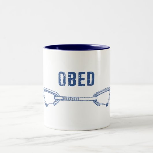 Obed Klimmen Quickdraw Tweekleurige Koffiemok (Center)