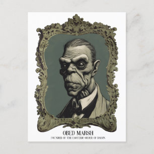 Obed Marsh Oprichter van de Esoterische Orde van D Briefkaart