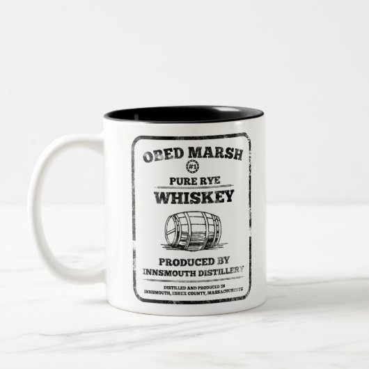 Obed Marsh Rye Whiskey Tweekleurige Koffiemok (Links)