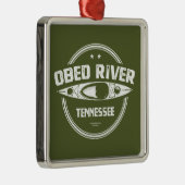 Obed River Tennessee Kayaking Metalen Ornament (Rechts)