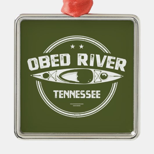 Obed River Tennessee Kayaking Metalen Ornament (Voorkant)