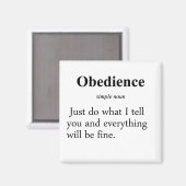 Obedience Definition Magneet (Voorkant / Achterkant)