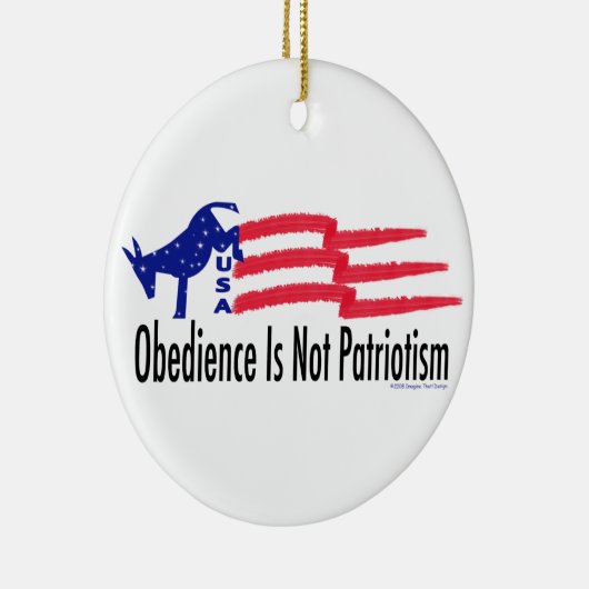 Obedience Patriotisme Keramisch Ornament (Rechts)