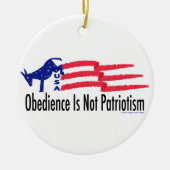 Obedience Patriotisme Keramisch Ornament (Voorkant)