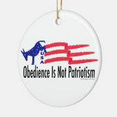 Obedience Patriotisme Keramisch Ornament (Links)