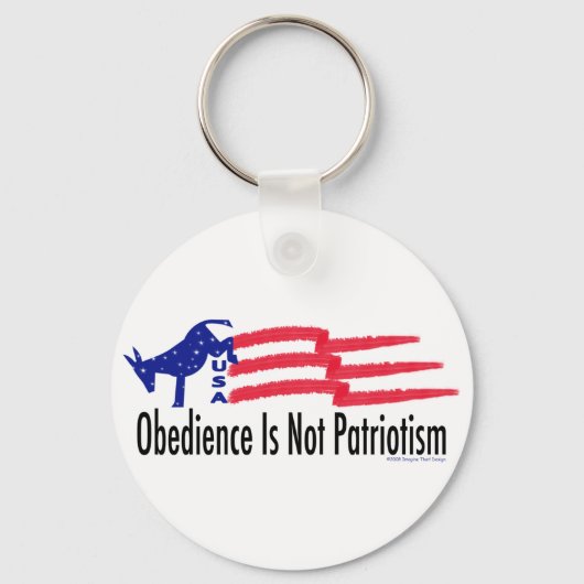 Obedience Patriotisme Sleutelhanger (Voorkant)