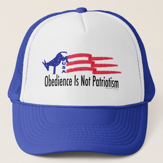 Obedience Patriotisme Trucker Pet (Voorkant)