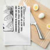 Obedience Work Honey-Bees Henry V Shakespeare Theedoek (Quarter Fold)