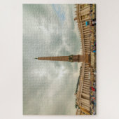 Obelisk en Bernini colonnade, Rome, Italië Legpuzzel (Verticaal)