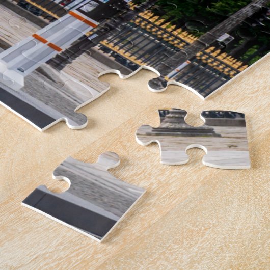 Obelisk en Eiffeltoren vanuit la Concorde - Parijs Legpuzzel (Zijkant)