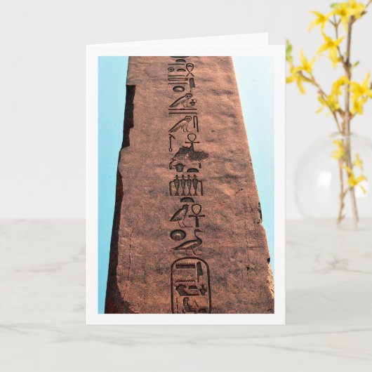 Obelisk, Luxor Kaart (Gele Bloem)