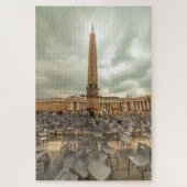 Obelisk met stoelen, St. Peter Square, Rome, Itali Legpuzzel (Verticaal)